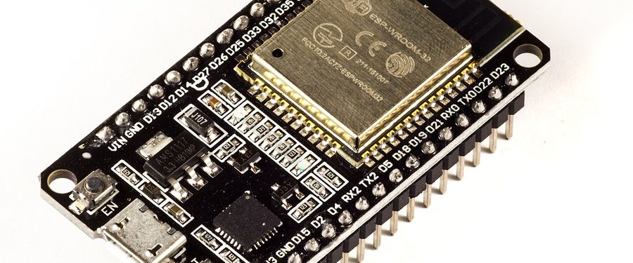 An ESP32 development board